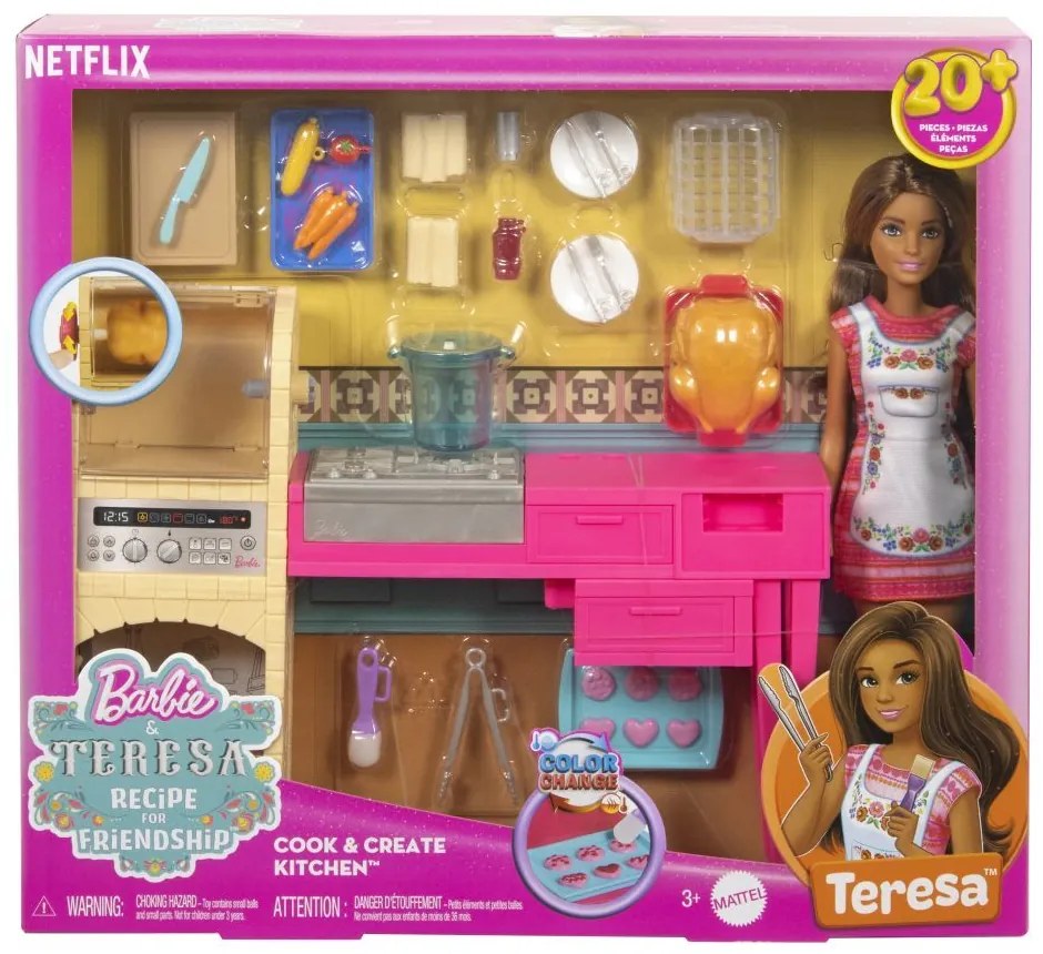 Mattel Barbie Teresa a kuchynka
