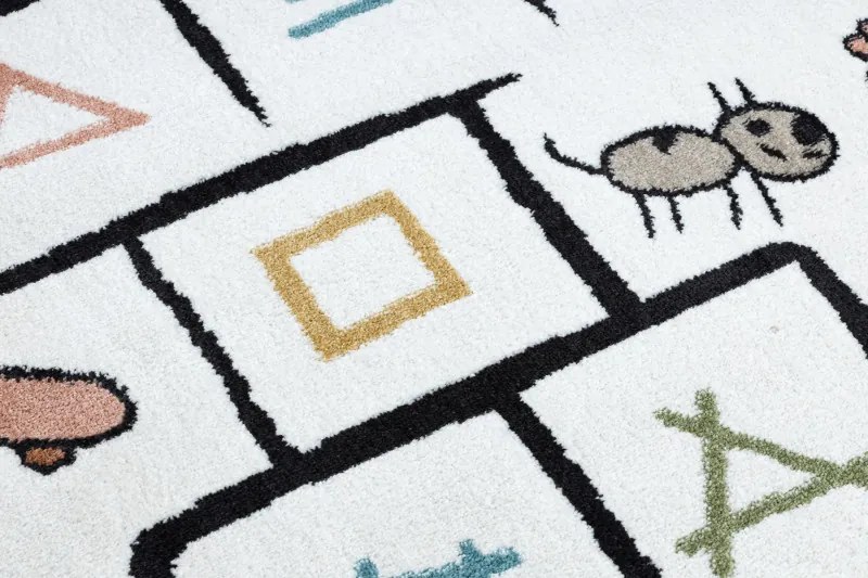 Dywany Łuszczów, Detský kusový koberec Fun Hop green, 140x190, viacfarebná, detská izba