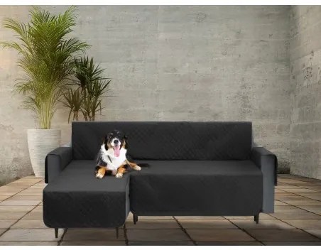 Poťah na rohovú sedačku ľavý PARIS čierny, 200 cm