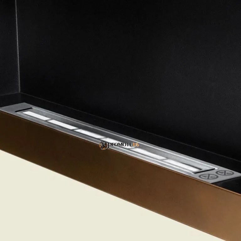 Závesný biokrb na stenu AIASA MOKKA SO SKLOM 90x40x12