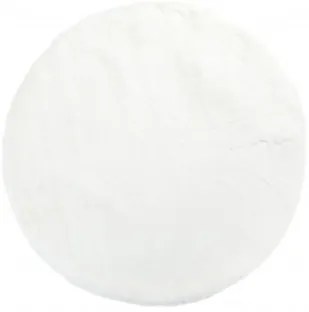 Koberec RABBIT FUR biely kruh