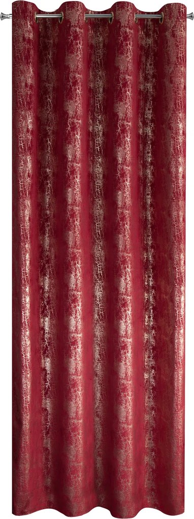 ZATEMŇOVACÍ ZÁVES NA KRÚŽKOCH INGRID 140X250 CM VZOROVANÁ