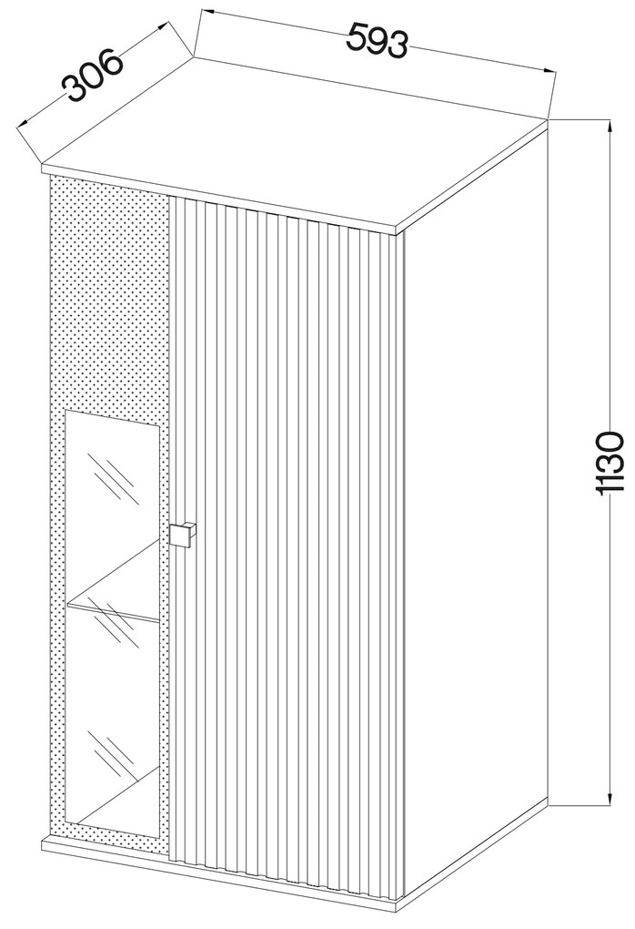 Obývacia stena Saul (čierna + biela) (bez osvetlenia). Vlastná spoľahlivá doprava až k Vám domov. 1047199