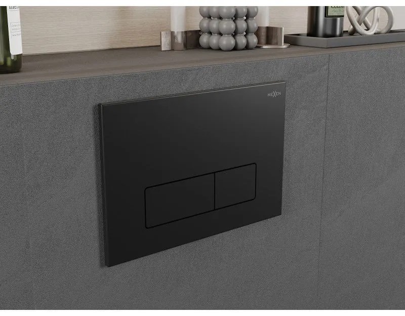 Mexen Fenix 13, splachovacie tlačidlo pre Mexen Fenix, čierna matná, 601303