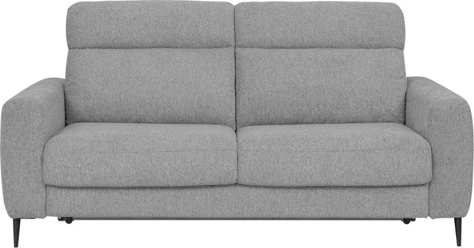 Rozkladacia pohovka na trvalé spanie Georgia, svetlo šedá látka