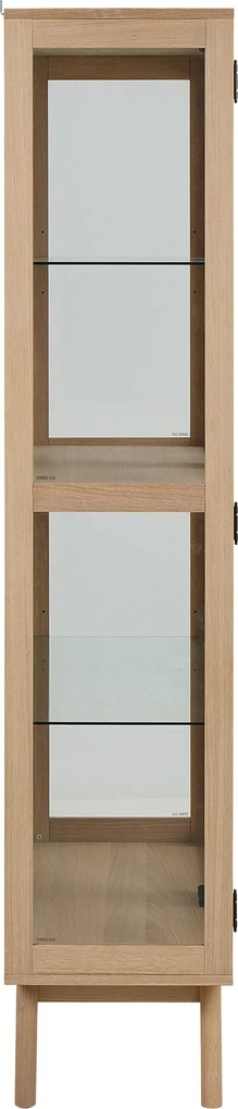 Vitrína Marte 94 cm dub bielený