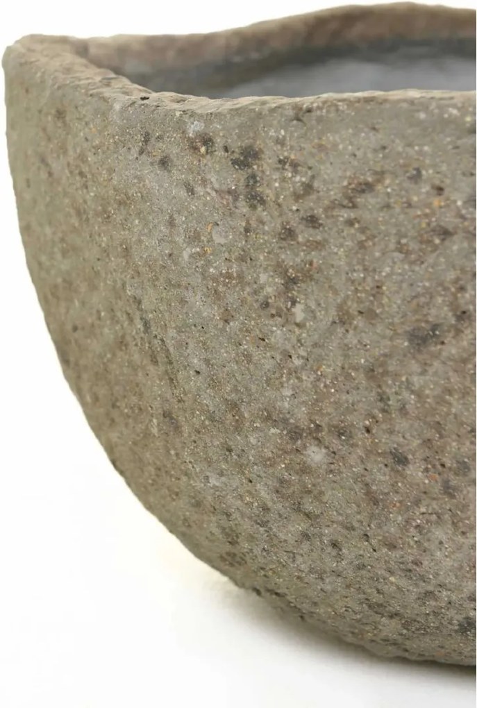 Dizajnový kvetináč CIMENTO, vláknocement, priemer 46 cm, sivá