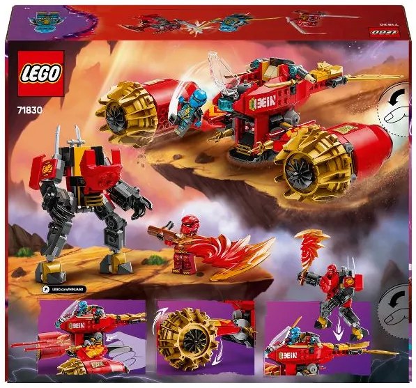 Lego®  Ninjago 71830 Kaiov búrkový jazdec a drak  (100396837)