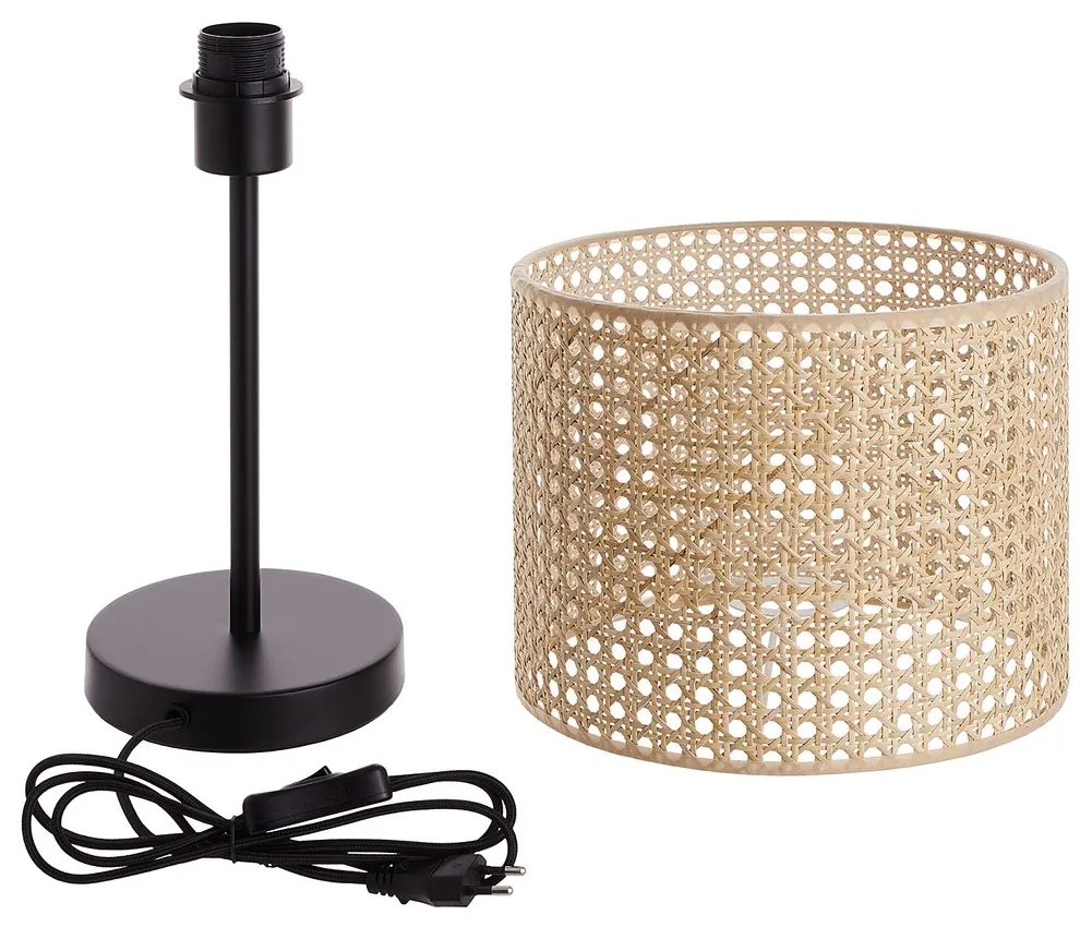 NYBORG Stolná lampa s ratanovým tienidlom