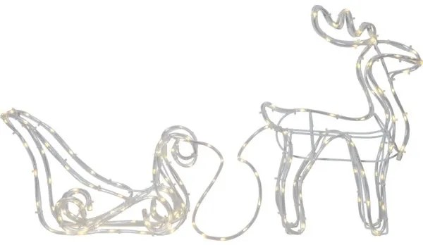 Eglo 411447 - LED Vonkajšia vianočná dekorácia TUBY DEER 158xLED/0,06W/5/230V IP44