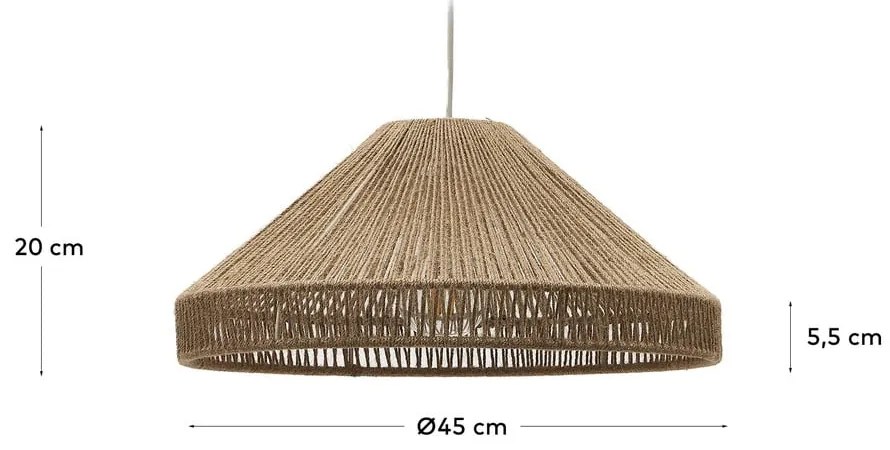 Tienidlo v prírodnej farbe ø 45 cm Pontos – Kave Home