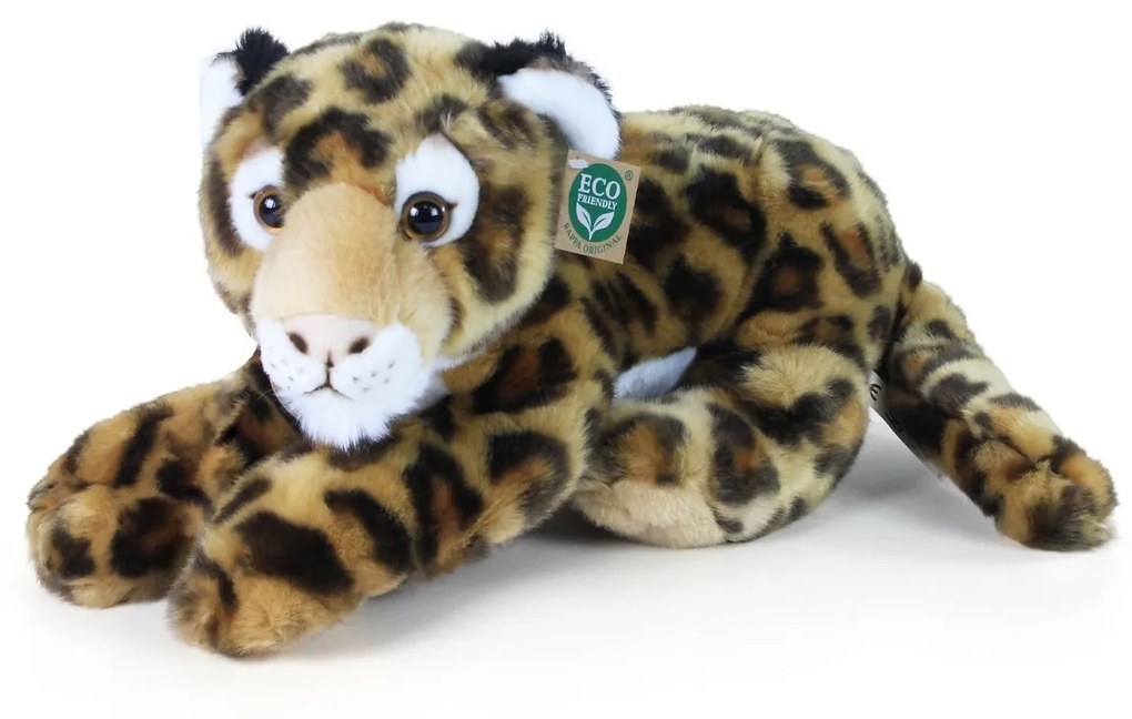 Plyšový leopard ležiaci 40 cm ECO-FRIENDLY