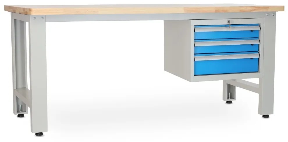 Dielenský stôl Solid OAK-03, 210 cm, závesný box, dub