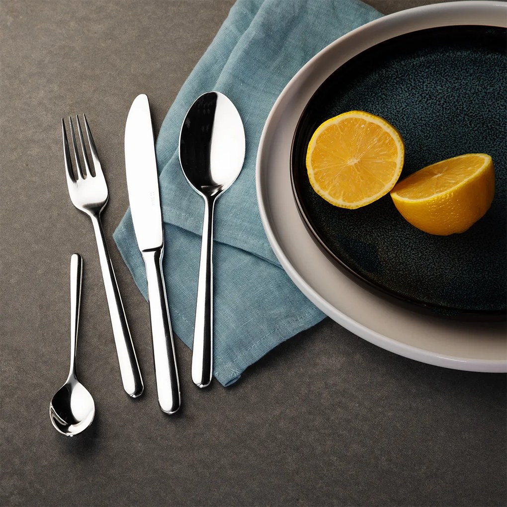 Príborový set 24 ks dezertný – Faro postriebrený - 114764