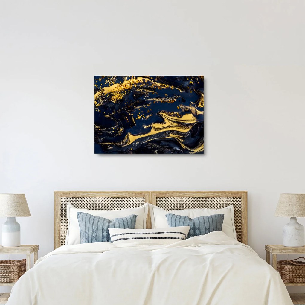 Sklenený obraz abstrakcie (70x50 cm)