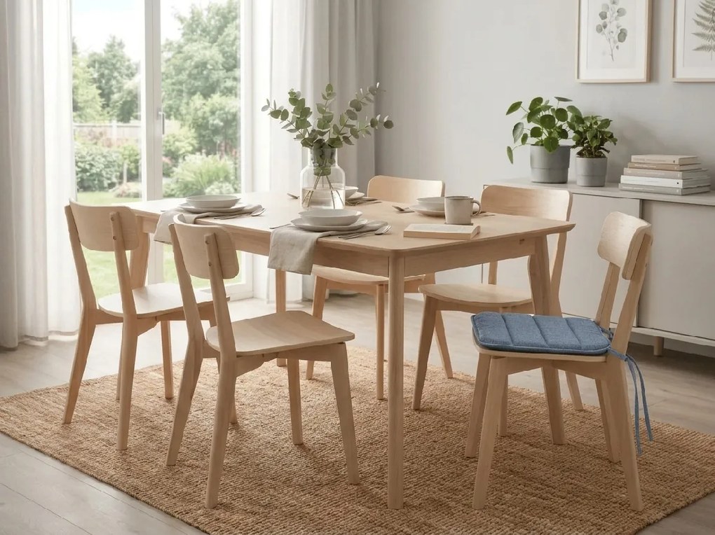 Podsedák na stoličku LINGE BLUE 37x37 cm, modrý