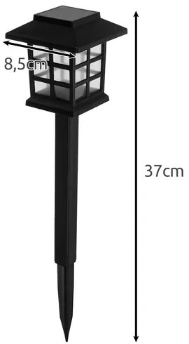 Solárna záhradná lampa - 6 kusov