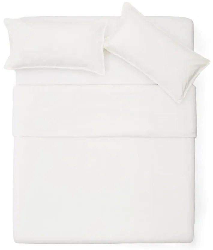 Krémové predĺžené obliečky na dvojlôžko z bavlneného perkálu 240x220 cm Sifinia – Kave Home