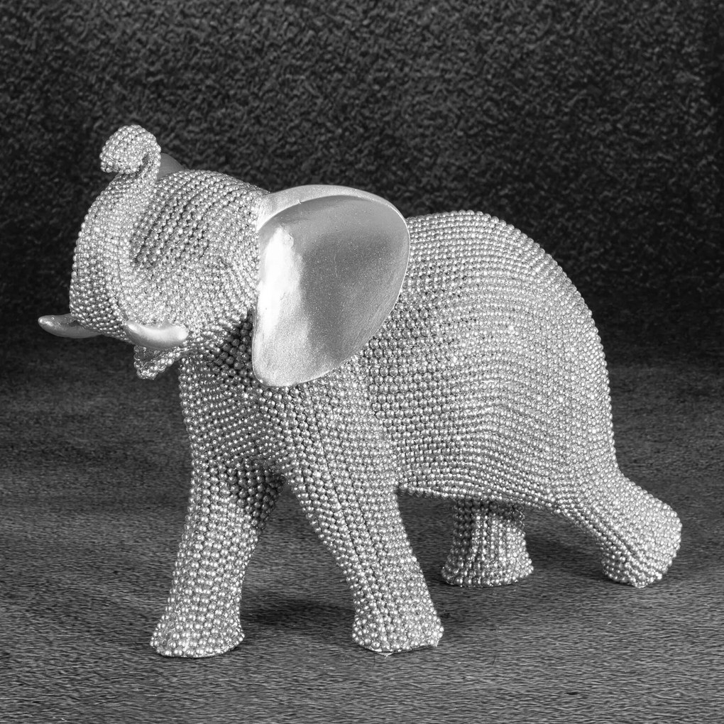 DEKORAČNÁ SOŠKA ELDO 24X12X19 CM STRIEBORNÁ