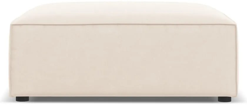 Béžová zamatová podnožka Jodie – Micadoni Home