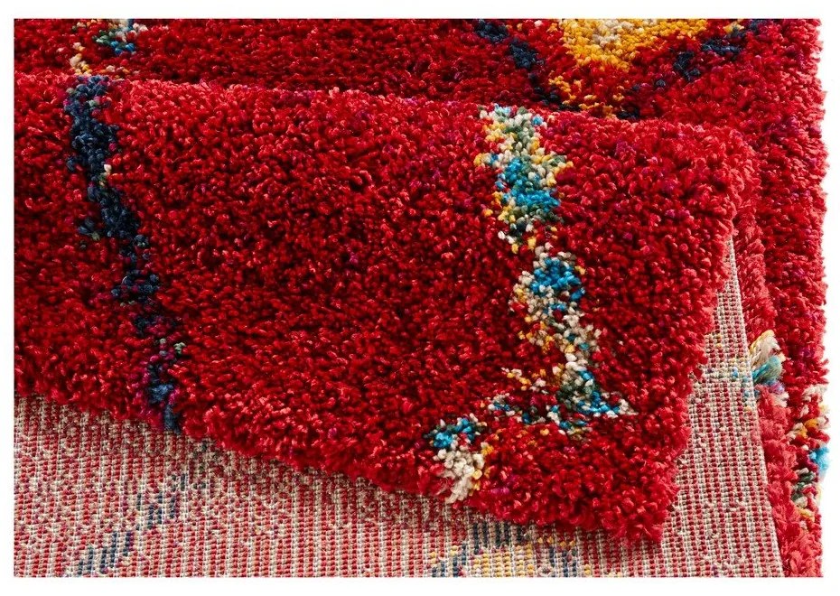 Červený koberec Mint Rugs Geometric, 120 x 170 cm