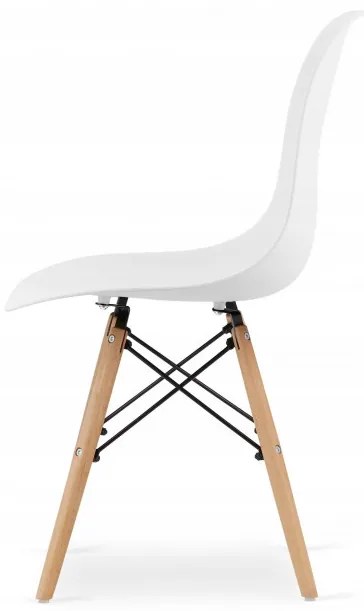 Jedálenský stôl TODI biely 80 cm s tromi stoličkami OSAKA biele