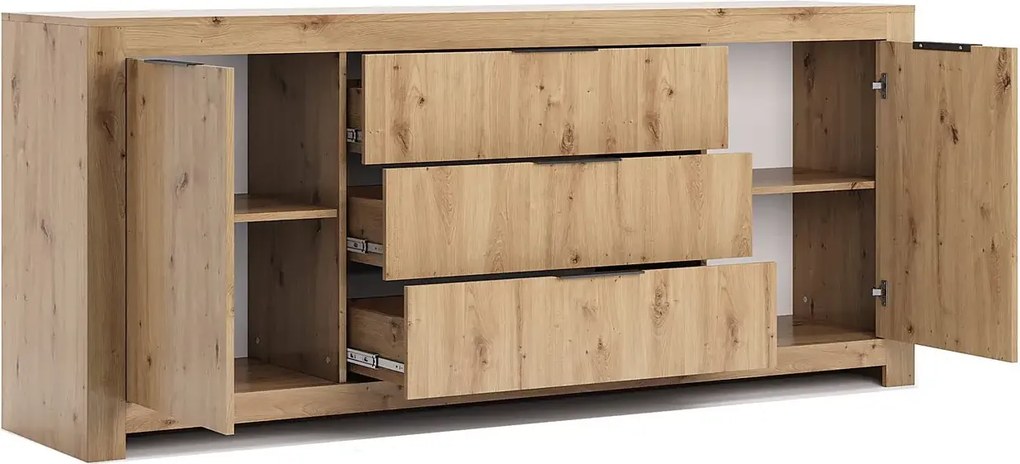 Komoda Houseland Tommy 01 200 cm dub artisan