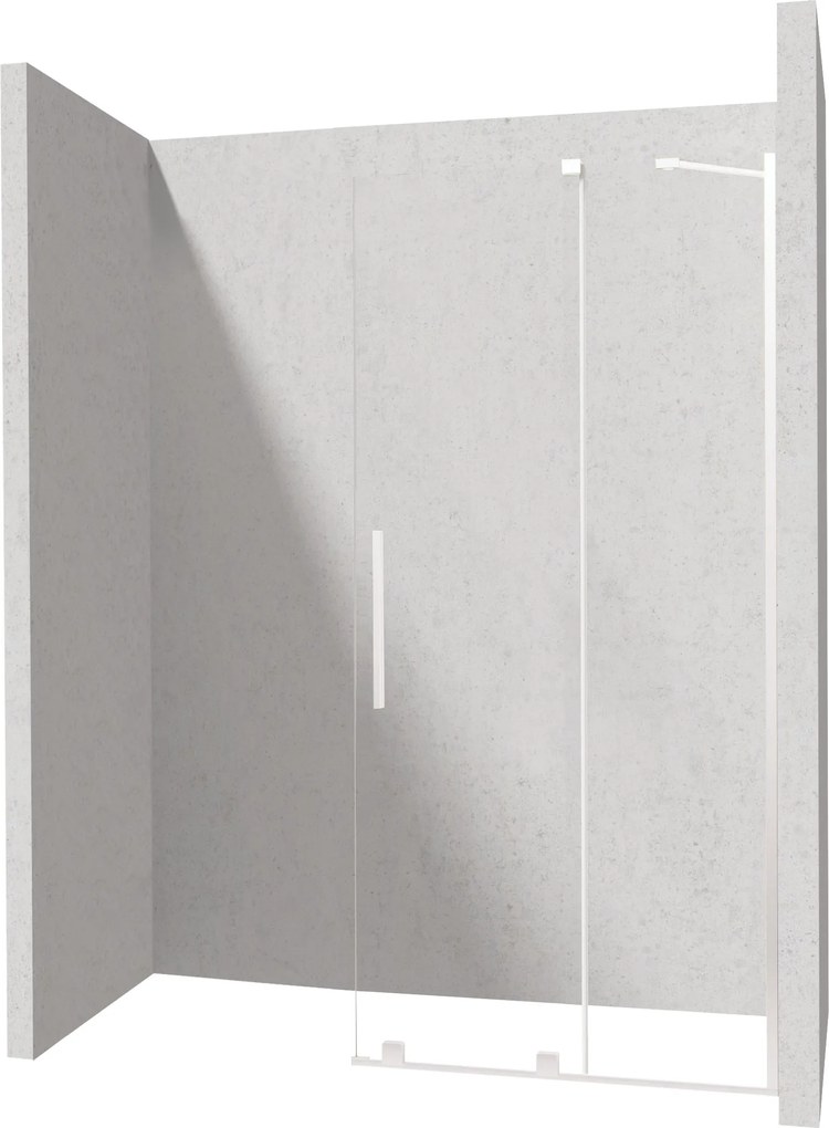 Deante Sprchová zástena Walk-in Prizma, posuvná - KTJ A32R 120 cm, biela - bez vaničky