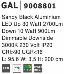LED stojaca lampa Gal A