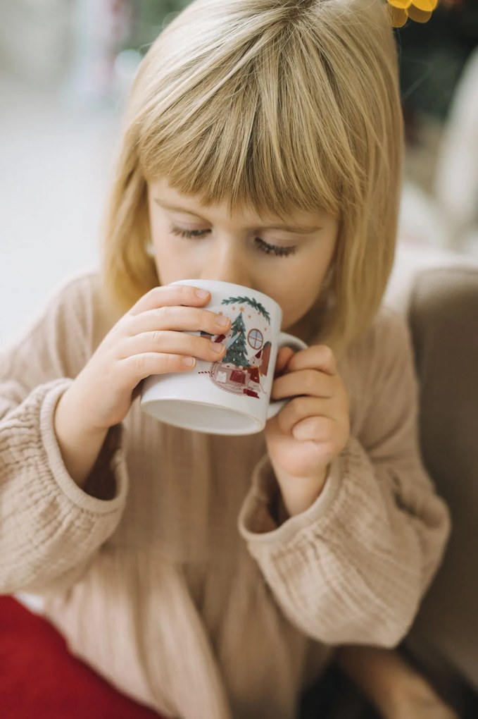 Bella Rose Porcelánový hrnček Vianočné myšky 180 ml