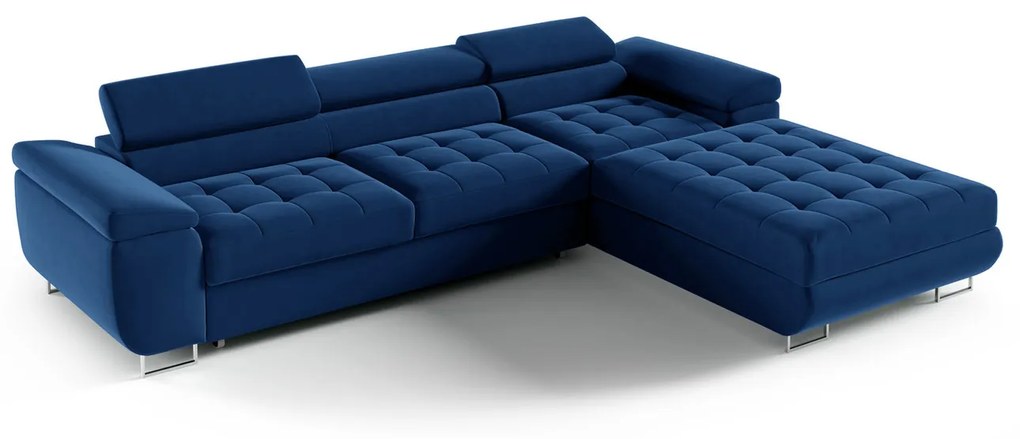 Rohová rozkladacia sedacia súprava 272 JENNY Sivá Vogue Ľavá