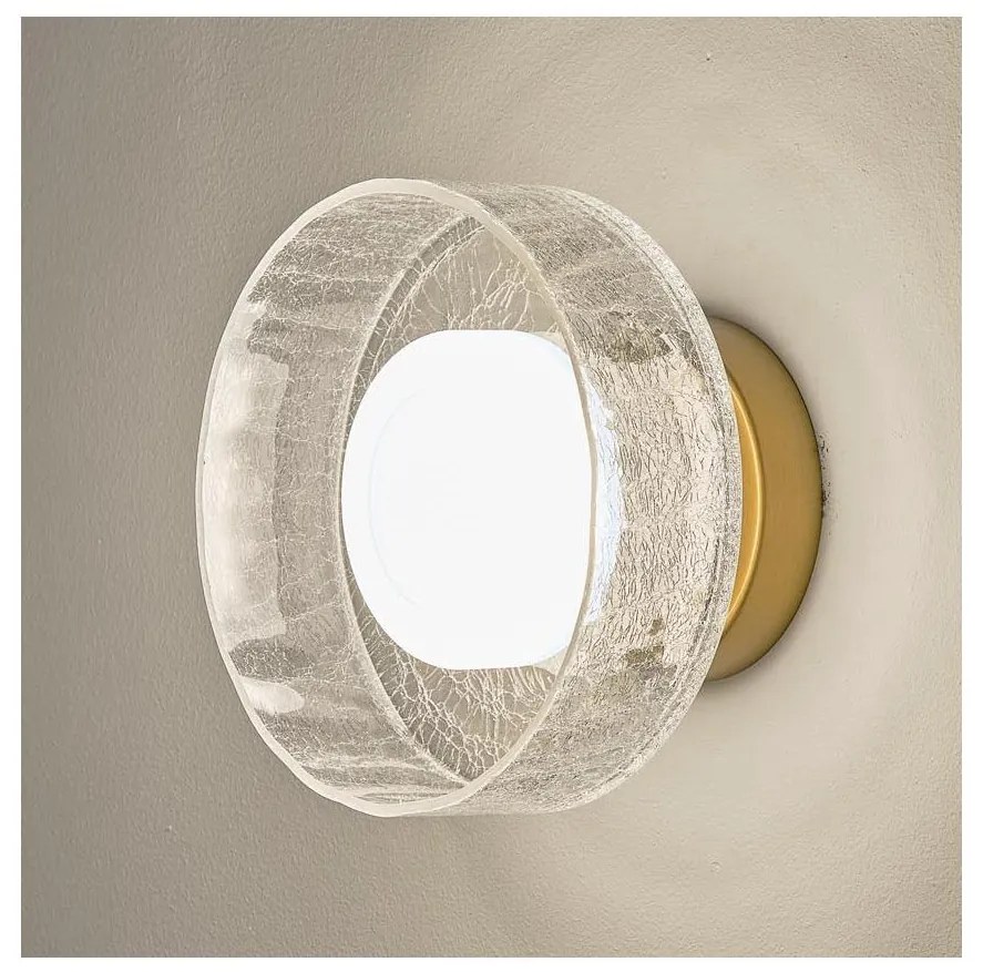 LED Nástenné svietidlo LED/8W/230V 3000K zlatá/číra