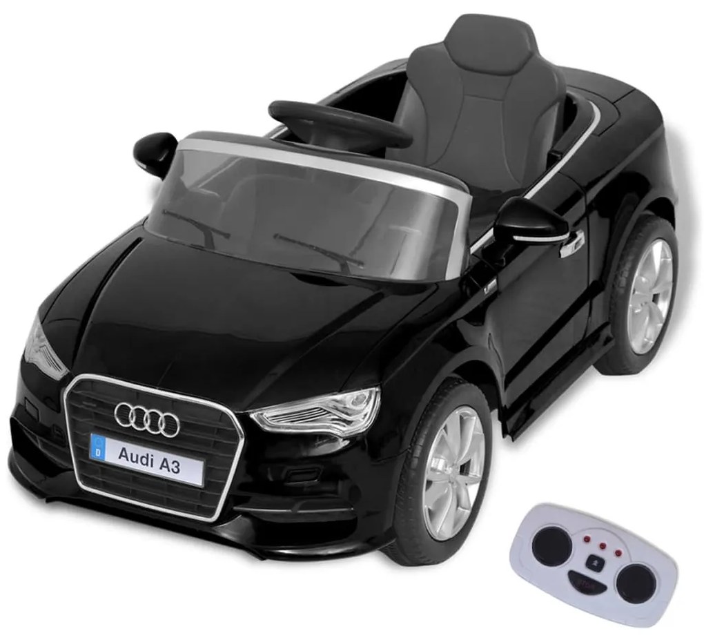 vidaXL Elektrické autíčko s diaľkovým ovládaním, Audi A3, čierne