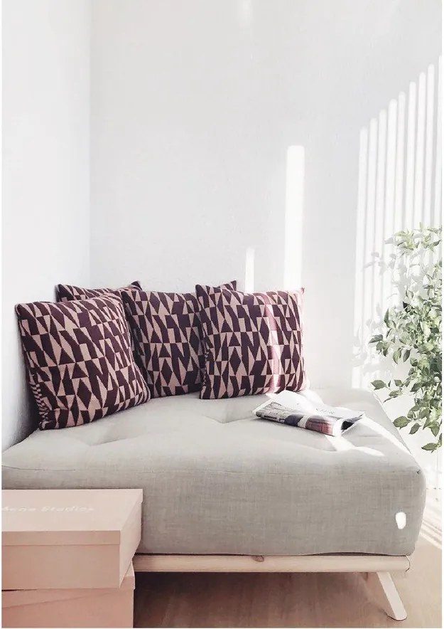 Podnožka so sivým poťahom Karup Design Senza Natural/Grey