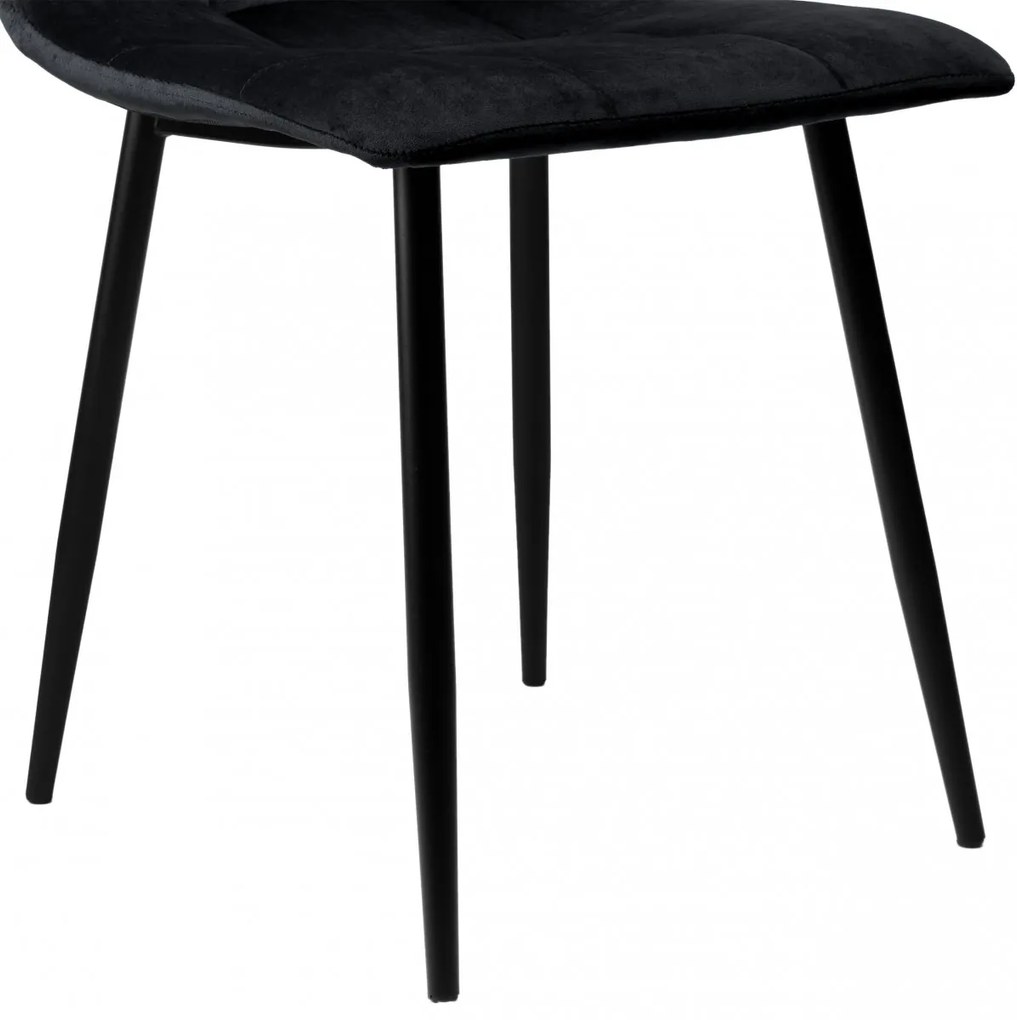 Čalúnená designová stolička ForChair čierna