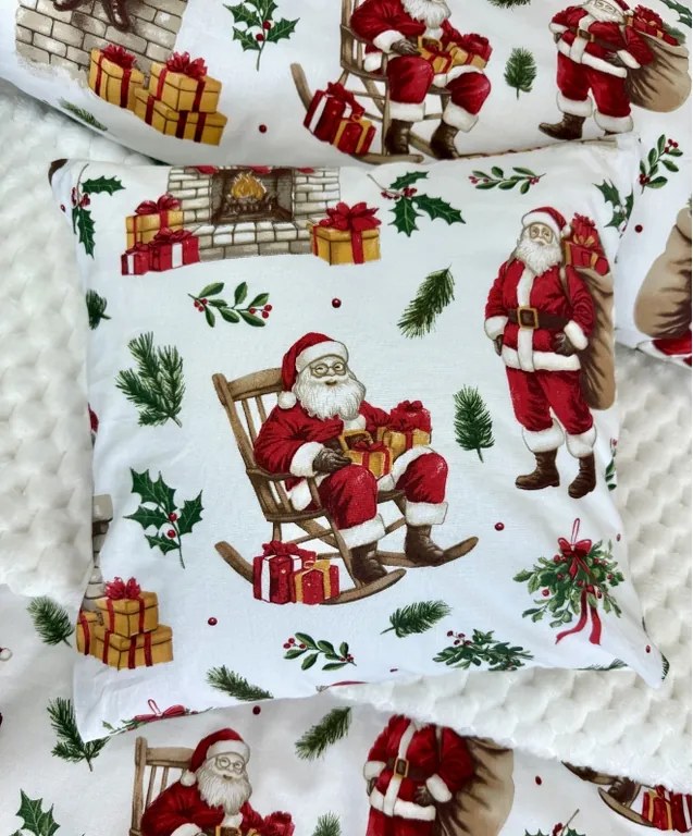 INTERMEDIC SK Bavlnená obliečka 40x40 cm Santa Claus – zapínanie na zips