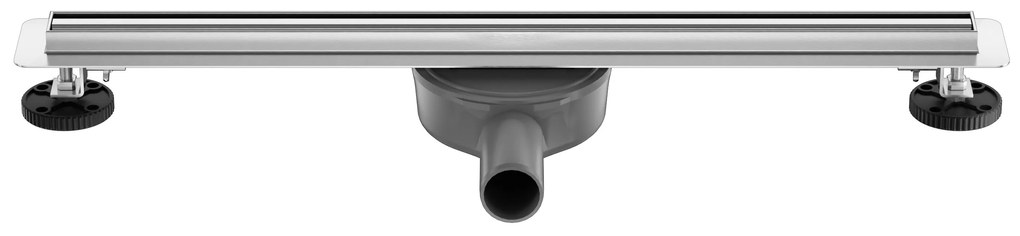 CERANO Cerano, Lineárny odtokový žľab Slim 90 cm s otočným sifónom o 360°, chrómová, CER-CER-414857