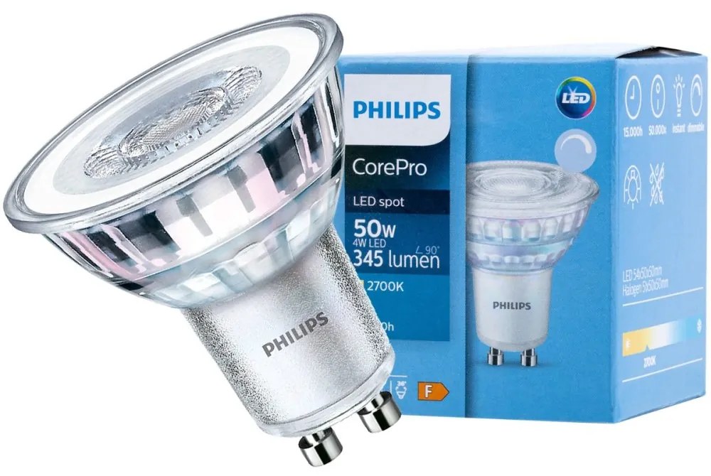 LED žiarovka GU10 5W = 50W 350lm 2700K 36° PHILIPS Stmievateľná