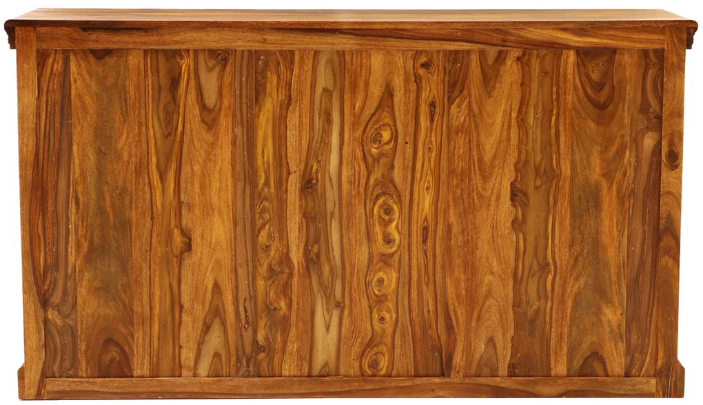 furniture-nabytek.cz - Rustikálna komoda z palisandru s kovovým opletením 160x45x90