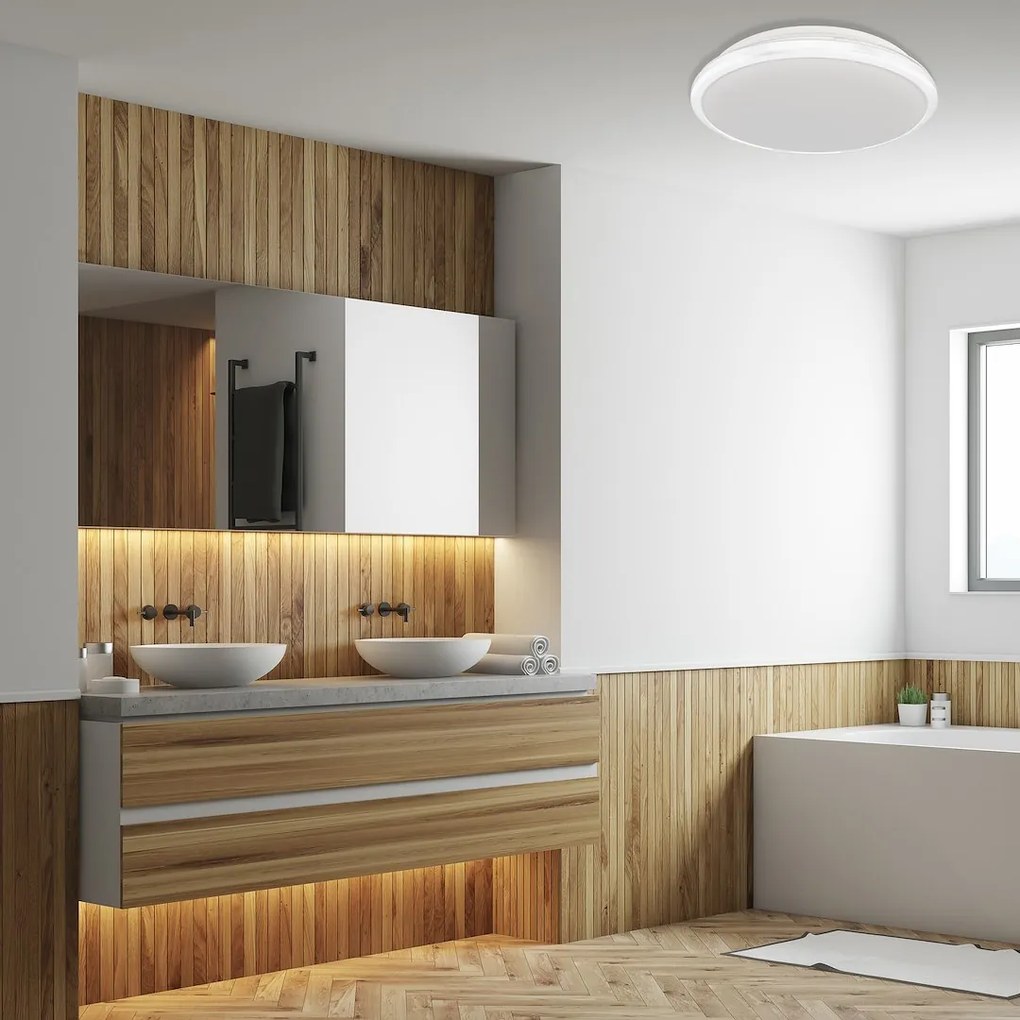 Stropné LED svietidlo Terma, 1x LED 24w, 4000k, w