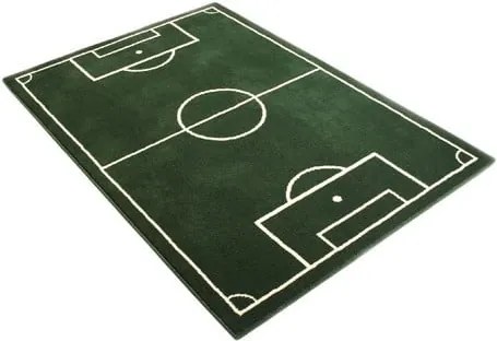Detský zelený koberec Hanse Home Football Field, 120 × 170 cm