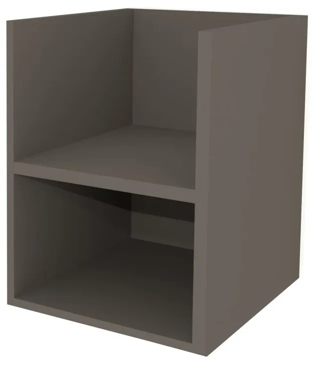 Mereo, Mereo Aira, kúpeľňová skrinka 40 cm, spodná, Multidecor, Lávovo sivá, MER-CN795SLAS1