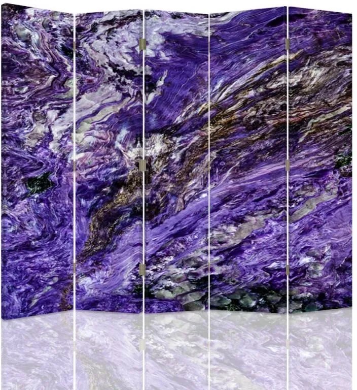 CARO Paraván - Rushing Water | päťdielny | obojstranný 180x150 cm