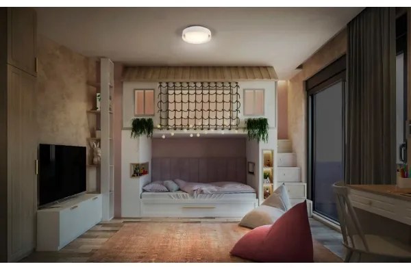 Ledvance - Stropné svietidlo ORBIS MADRID 2xE27/10W/230V biela