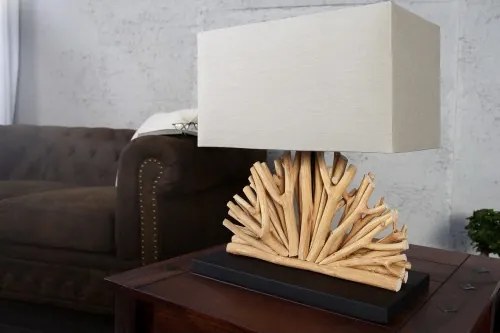 Stolová lampa 17324 Masív drevo/Bežová-Komfort-nábytok