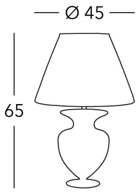 Kolarz 1417.71M.Mu - Stolná lampa ANFORA 1xE27/100W/230V 24K zlatý