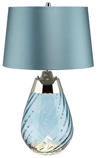 Elstead LENA-TL-S-MODRÁ - LED Stolná lampa LENA 1xE27/60W/230V + 1xGU10/7W modrá