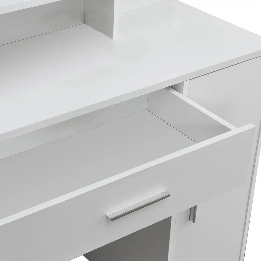 Toaletní stolek se zrcadlem ModernHome bílý
