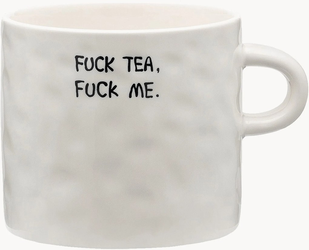 Ručne vyrobený XL hrnček Fuck Tea