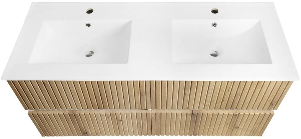 Aqualine Aqualine, PANEDA STRIP umývadlová skrinka 119x55x45,2cm, dub emporio, PN312